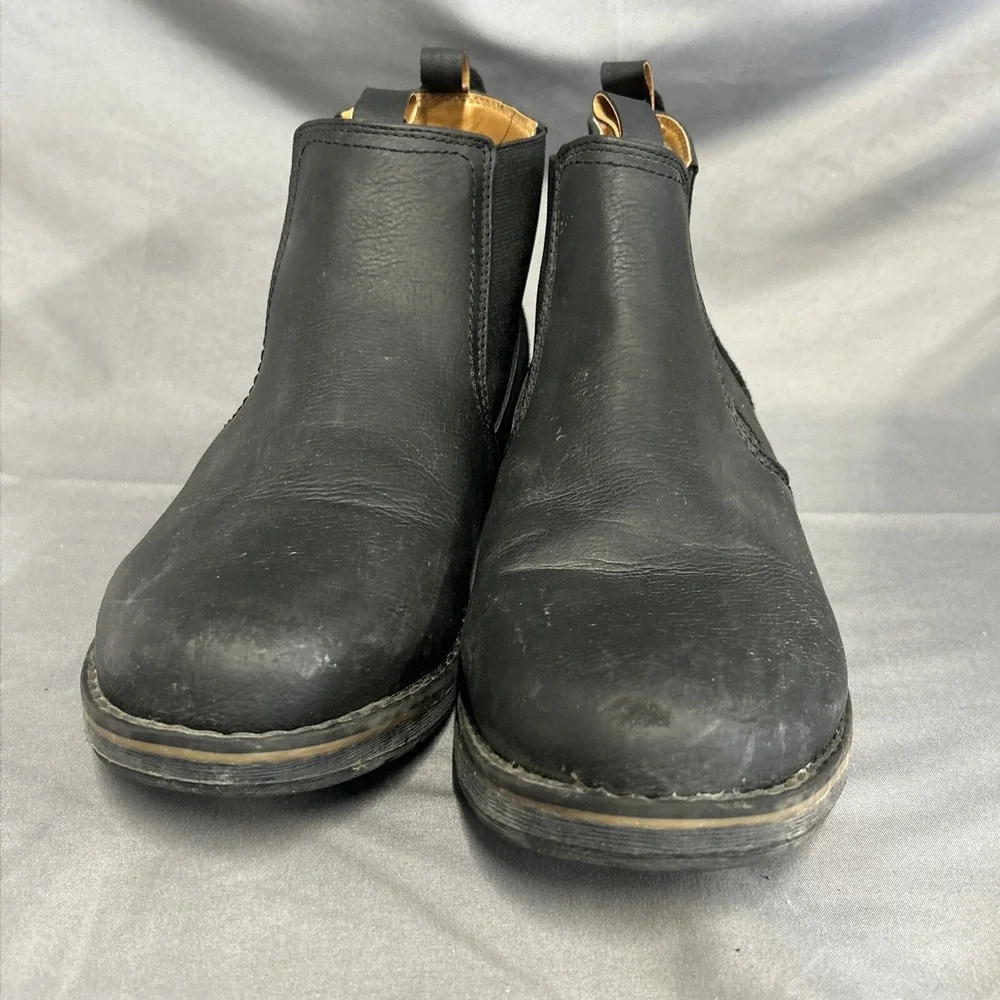 Izod Lucas Mens Size 8 M Black‎ Classic Outdoor Leather Chukka Boots Shoes